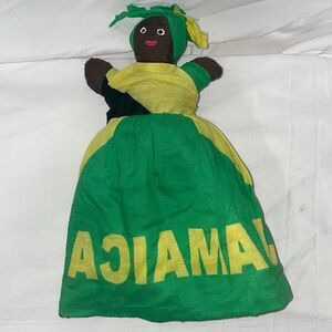 Reversible handmade cloth Jamaica doll